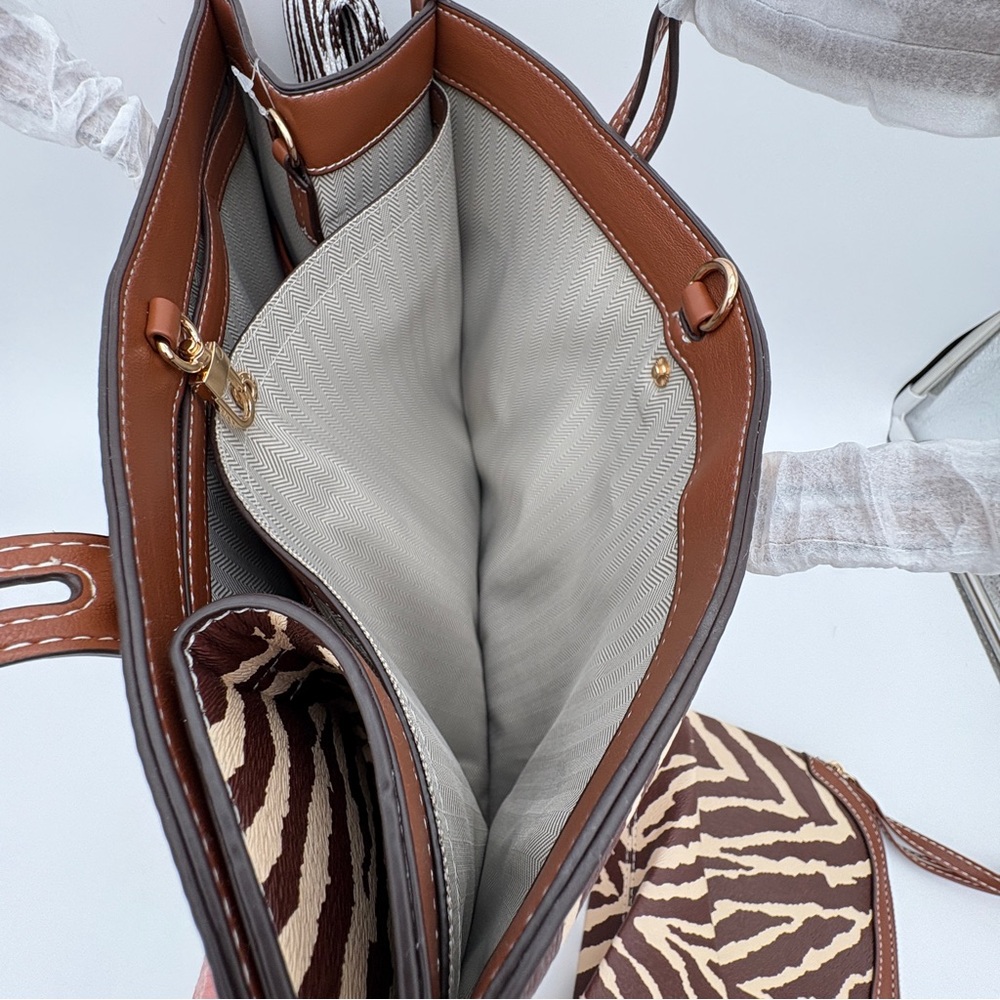 NWT Caitian Crossbody Handags Purses For Women 2pcs Vegan Leather Satchel Tote - Picture 6 of 15